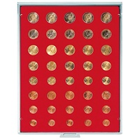 LINDNER Das Original Münzbox Standard für 5 Euro-Kursmünzensätze