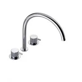 Vola Dreiloch-Zweigriffmischer KV15, chrom hochglanz, KV15-16