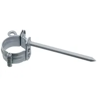 Inefa Rohrschelle DN 50 mit 110 mm Schlagstift grau