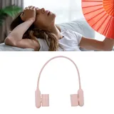 Nackenventilator [3 Geschwindigkeitsstufen, Usb-aufladbar] 4000-mah-akku, 6 Stunden Akkulaufzeit, Leicht, Tragbar, Leise, Pink, Für Büro Und Reisen