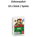 Altenburger Spielkarten Ass 10 Stück / 10 x ASS Altenburger Skat - Französisches Bild - Französisches Blatt - Kartenspiel / Kartenspiele