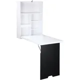 Homcom Schreibtisch Schwarz / Weiß
