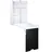 Homcom Klapptisch 60 x 94,5 x 147 cm Weiß/Schwarz