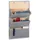 Relaxdays Wandorganizer 58 x 34 x 15 cm 4-tlg. grau
