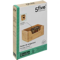 FIVE - Kleine stapelbare Bambuskorb