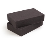 mySchaumstoff Schaumstoffplatte PU RG 26/35F Schaumstoff schwarz anthrazit 30x30 cm 2 cm