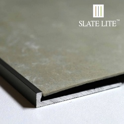 SlateLite Abschlusskante, F-Line, Aluminium, silberfarben