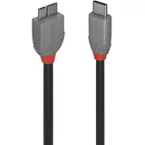 Lindy Anthra Line USB 3.2 Typ C auf Micro-B Kabel, 1 m