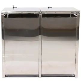 Mendler Mülltonnenverkleidung HWC-E83 103 x 115 cm grau