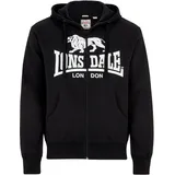 Lonsdale Krafty Kapuzensweatjacke Herren Schwarz XXL