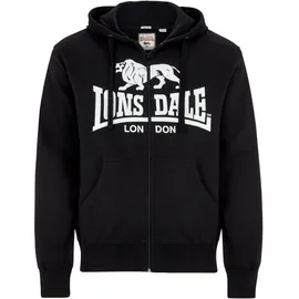 Lonsdale Krafty Kapuzensweatjacke Herren Schwarz XXL