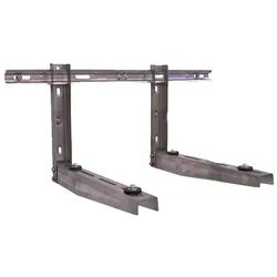 Wandkonsole Wandhalterung aus Edelstahl B800xT520mm, max. 2x80kg, inkl. Zubehör