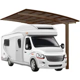 Ximax Runddach-Einzelcarport Portoforte Caravan Typ 60 Standard Mattbraun