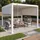 Proregal Pergola 3 x 3 m inkl. 3 Seitenteile Weiß