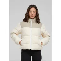 URBAN CLASSICS Short Sherpa Mix Steppjacke - Wet Sand