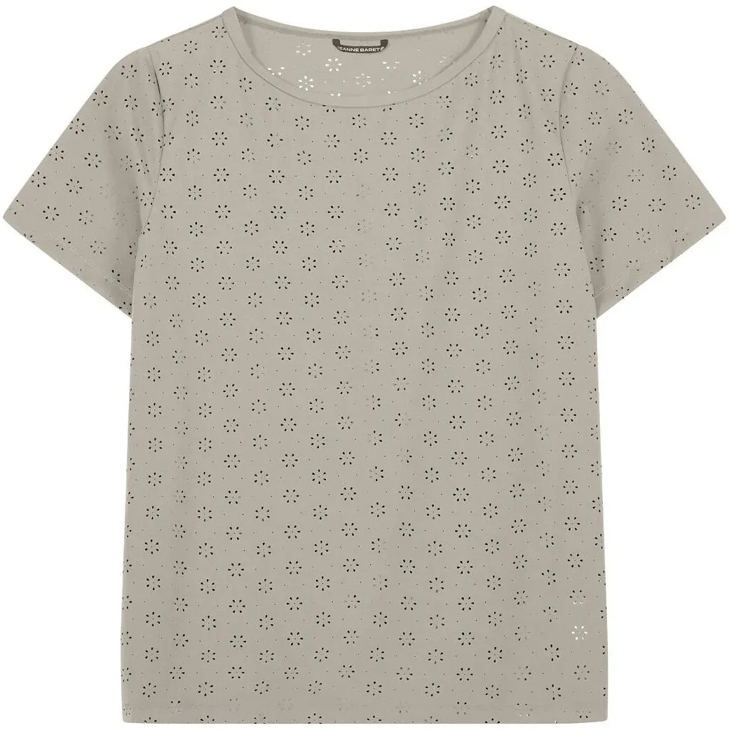 Jeanne Baret Hibiscus T-shirt Lasercut kaki (P220) 38