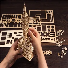 ROBOTIME Rolife 3D-Holz-Puzzle (Big Ben