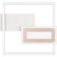 Trio Leuchten LED Deckenleuchte Spiro 22W, coffee