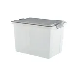 Rotho Compact Aufbewahrungsbox 39,5 x 27,5 x 27 cm 1-tlg. grau/transparent