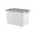 Rotho Compact Aufbewahrungsbox 39,5 x 27,5 x 27 cm 1-tlg. grau/transparent