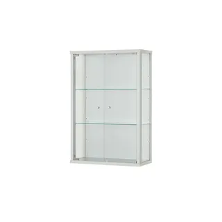 fif Möbel Hängevitrine ¦ silber ¦ Maße (cm): B: 56 H: 82 T: 25,2