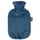 Fashy Wärmflasche mit Bezug Nicki Velour Blau Bettflasche (6712-58)