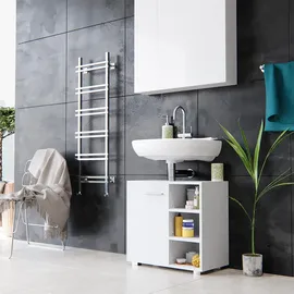 Vicco Waschbeckenunterschrank Perry Weiß