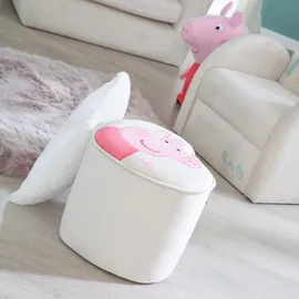roba Kinderhocker Peppa Pig Herzform grau