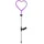 MARELIDA Solarleuchte Solar Gartenstecker H: 72cm 1 Stück pink/rosa