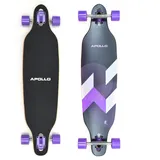 Apollo Twin Tip DT Longboard & Stabilität malvenfarben|SCHWARZ|WEISS 38"