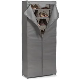 Zeller Schuhschrank 66 x 156 x 30 cm grau / grau