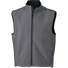 James & Nicholson Herren 3-Lagen Softshell Gilet Bodywarmer JN136 carbon L