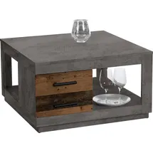 Stolkom Couchtisch »Fulda« mit Schubladen in Beton Dekor, grau