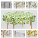 laro Tischdecke Tischdecke rund transparent – PVC, wasserdicht, Ø 140 cm