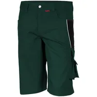 Qualitex HIGH QUALITY WORKWEAR Shorts PRO grün/schwarz, Größe: 50