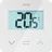 TECE TECEfloor Raumbediengerät Temperatur, LCD-Display, 77420051, Farbe: weiß,