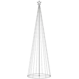 vidaXL Weihnachtsbaum Kegelform 752 Bunte LEDs Deko 160x500 cm