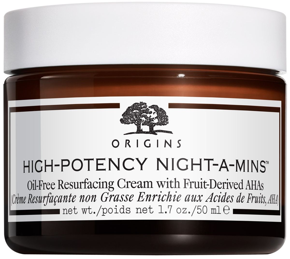 High Potency Night-A-MinsTM Crème Resurfaçante non Grasse Enrichie aux Acides de Fruits, AHAs 50 ml crème
