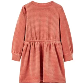 vidaXL Kinderkleid mit Langen Ärmeln Mittelrosa 116