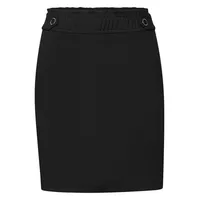 STREET ONE Minirock, mit Knopfdetails, schwarz