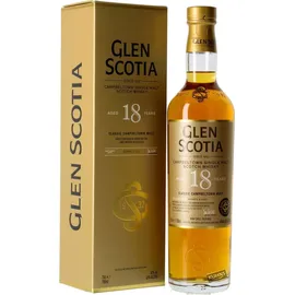 Glen Scotia 18 Years Old Single Malt Scotch 46% vol 0,7 l Geschenkbox