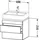 Duravit DuraStyle Waschtisch-Unterschrank DS530507518 60 x 47,8 cm, leinen/weiß matt, für Konsole, 2 Schubkästen