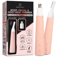 VG VOGCREST Nasenhaarschneider für Frauen & Augenbrauenschneider, schmerzloser wiederaufladbarer Nasenhaarschneider mit IPX7-Wasserdichtigkeit, einfache Reinigung, 2-in-1-Personal-Trimmer für Frauen