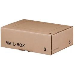 Mailbox Versandkarton Versandbox wiederverschließbar 249 x 175 x 79 mm Braun S
