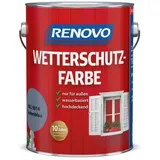 RENOVO Wetterschutzfarbe seidenglänzend, taubenblau RAL 5014