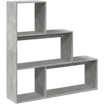 vidaXL Bücherregal 3 Stufen 123 x 29 x 123 cm Grau