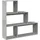 vidaXL Bücherregal 3 Stufen 123 x 29 x 123 cm Grau