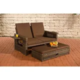 CLP Ancona 5mm Loungesofa braun meliert/terrabraun
