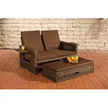 CLP Ancona 5mm Loungesofa braun meliert/terrabraun