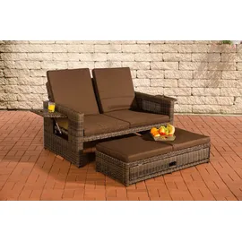 CLP Ancona 5mm Loungesofa braun meliert/terrabraun